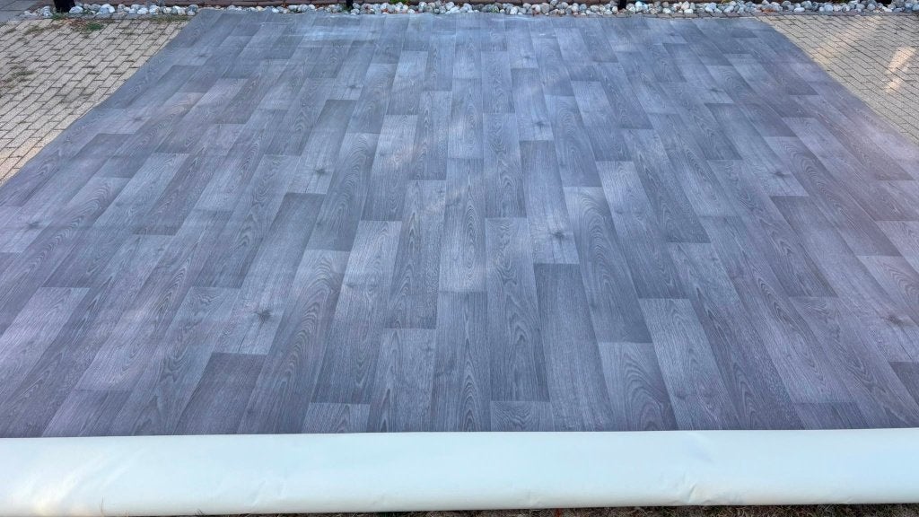 Vinyl houtlook structuur, Huis en Inrichting, Stoffering | Vloerbedekking, Ophalen, Nieuw, 25 tot 50 m², Grijs