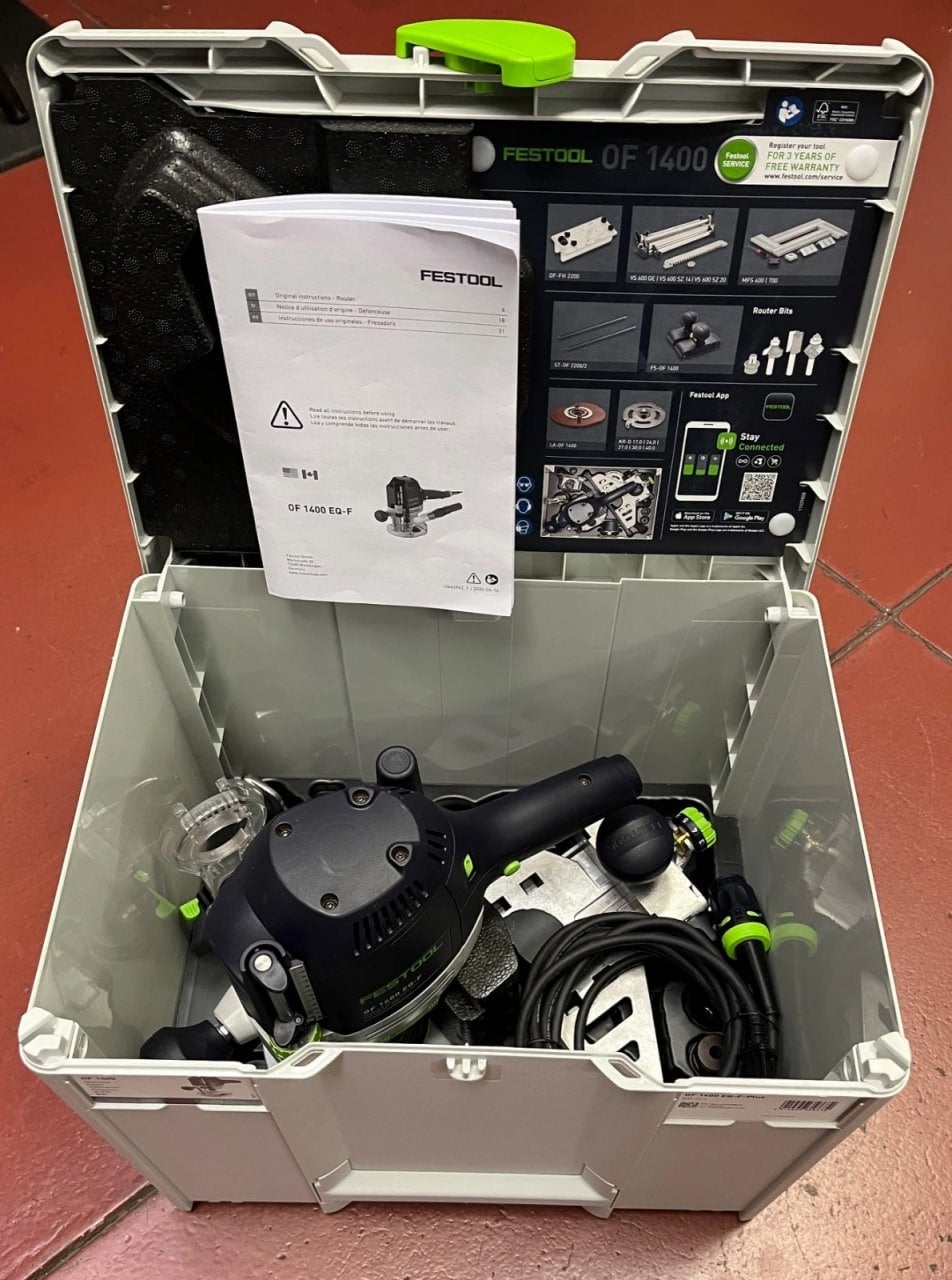 Festool OF 1400 EQ-F-Plus bovenfrees, Doe-het-zelf en Verbouw, Ophalen of Verzenden, Zo goed als nieuw, Bovenfrees, Festool