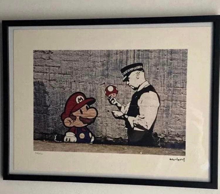 BANKSY : lithografie met certificaat, Ophalen of Verzenden