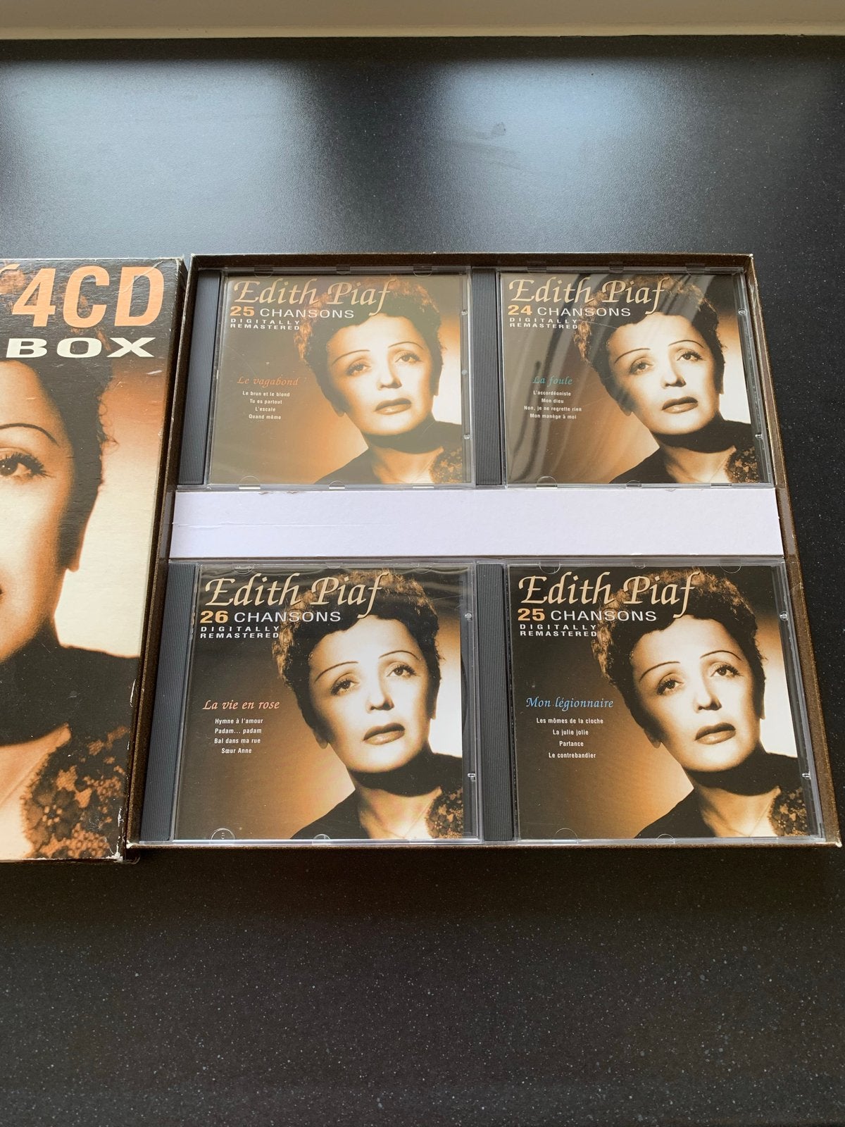 Edith Piaf 4CD Box - 100 Chansons Digitally Remastered, Gebruikt, Boxset, Ophalen of Verzenden, Remastered