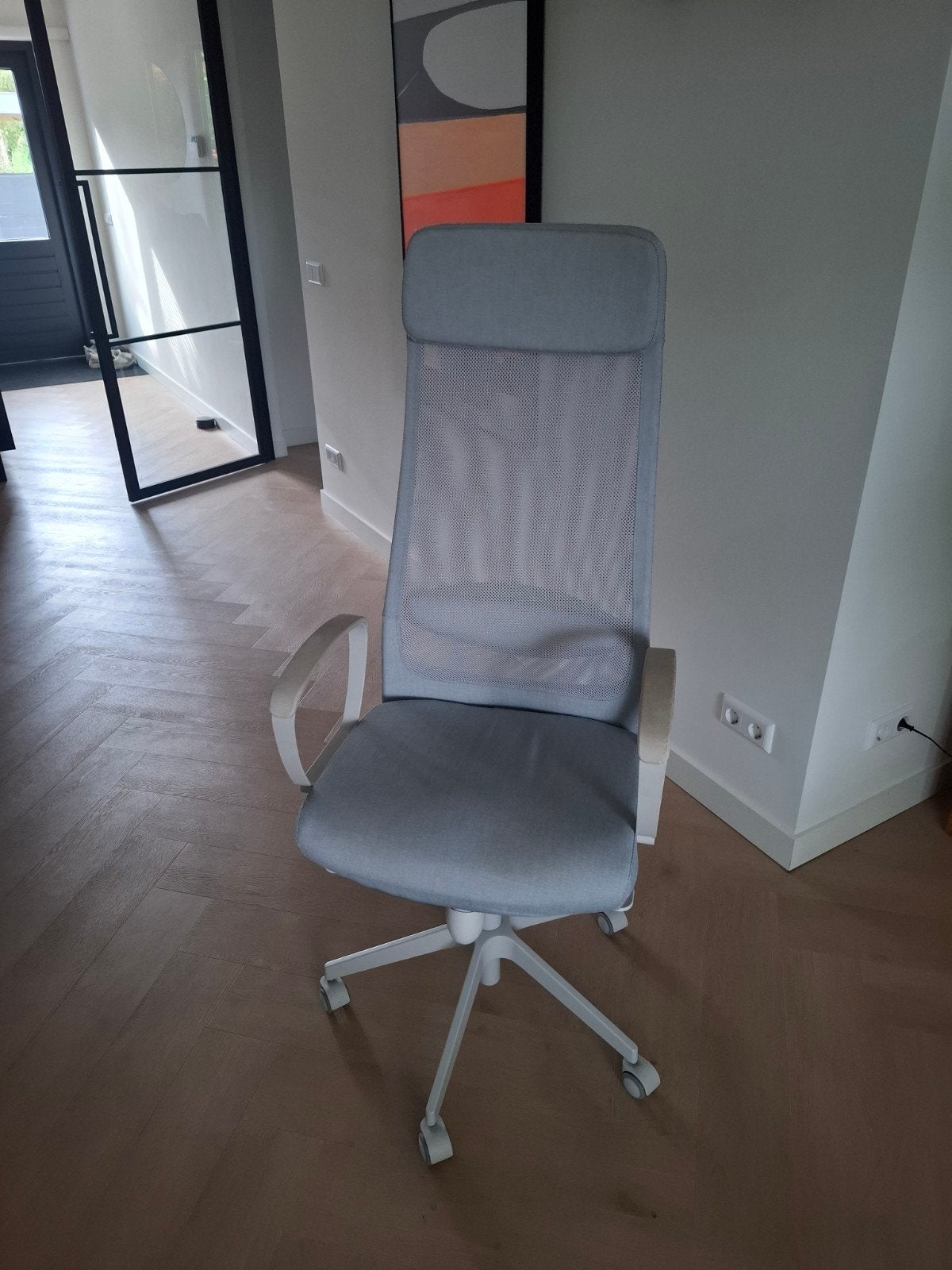 Ikea Markus bureaustoel, Ophalen of Verzenden, Gebruikt, Grijs, Bureaustoel