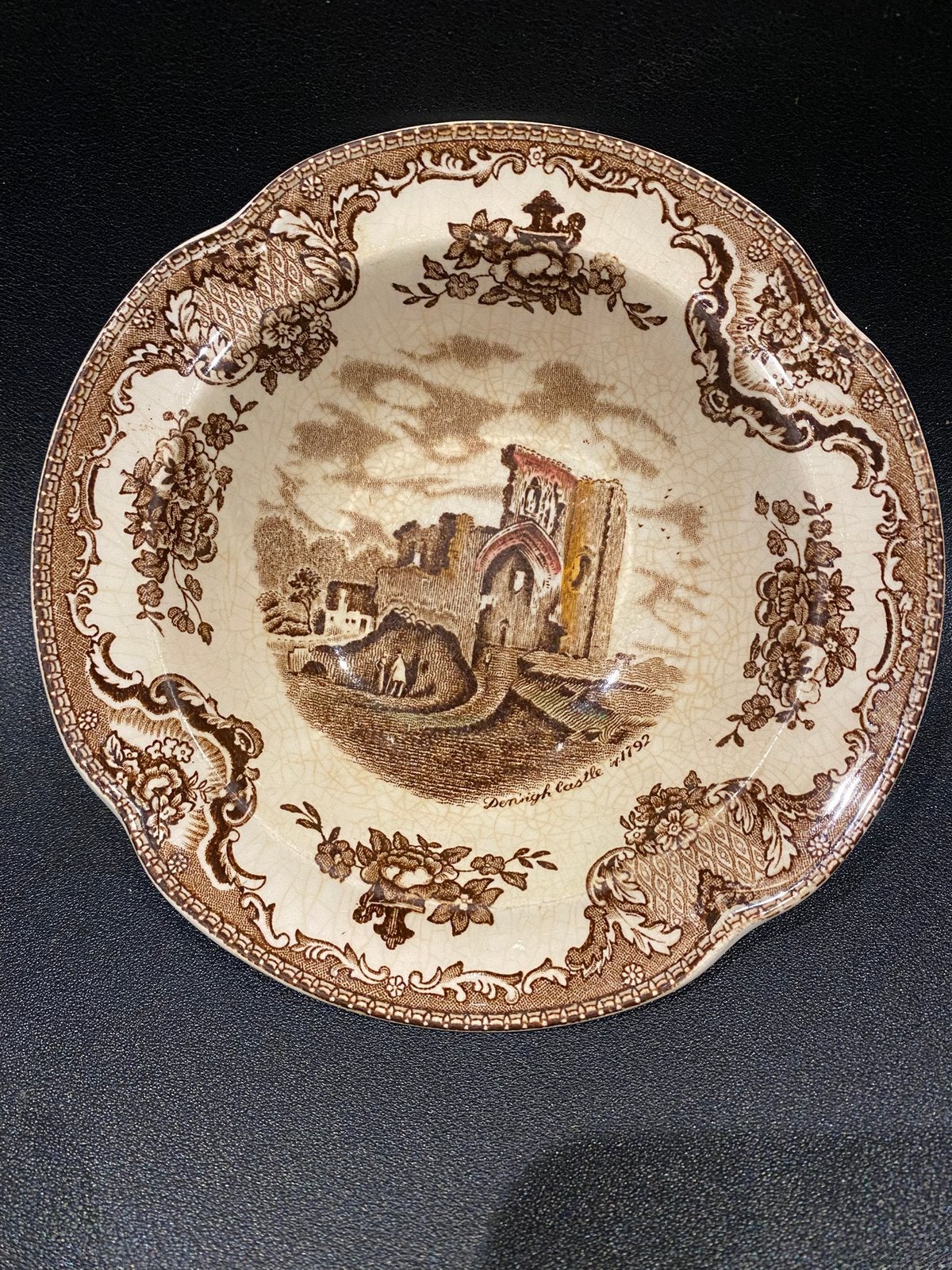Antiek bord/ schaal ; Old Britain Castles - Johnson Bros, Verzenden