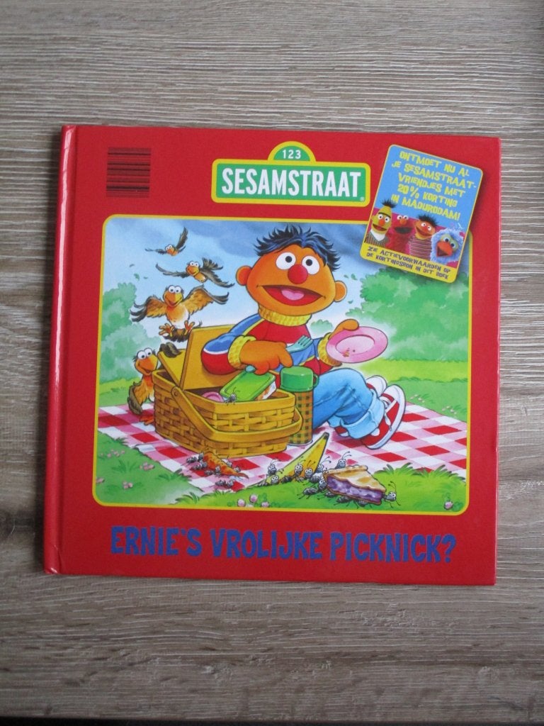 Sesamstraat; Ernie's vrolijke picknick?, Boeken, Ophalen of Verzenden, Gelezen, Fictie algemeen