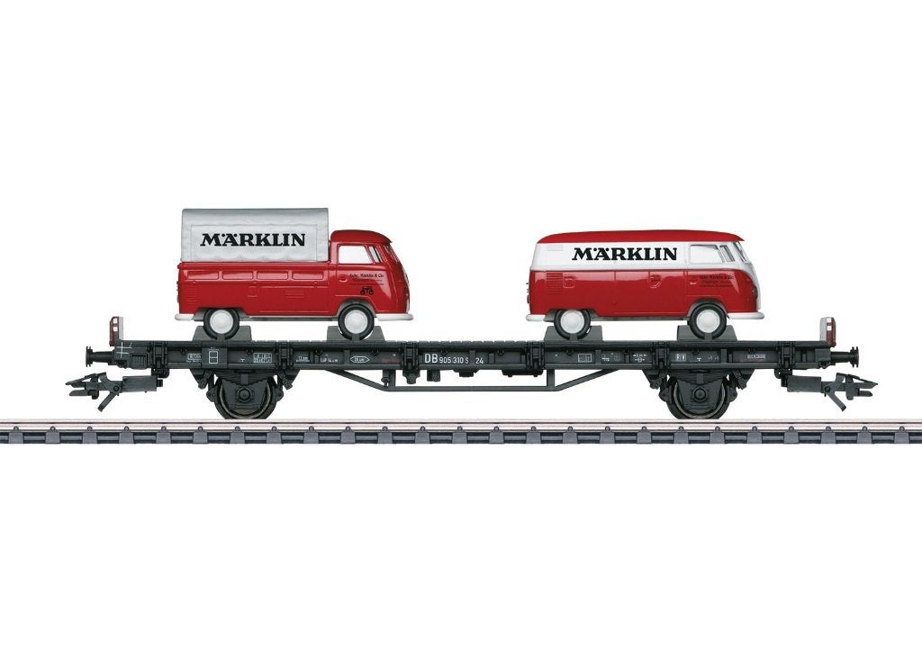 Marklin H0 45083 Autotransport met 2x VW Type T1 "Märklin", Wisselstroom, Ophalen of Verzenden, Märklin, Nieuw