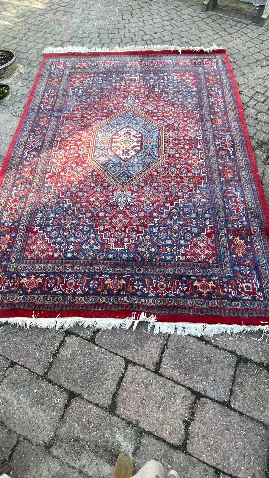 Vintage handgeknoopt Bidjar vloerkleed 235x164 cm, Ophalen