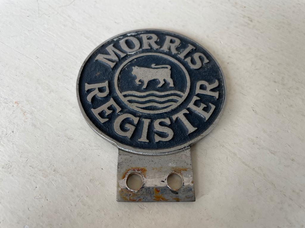 Morris Register Club badge oldtimer accessoire, Ophalen of Verzenden, Zo goed als nieuw