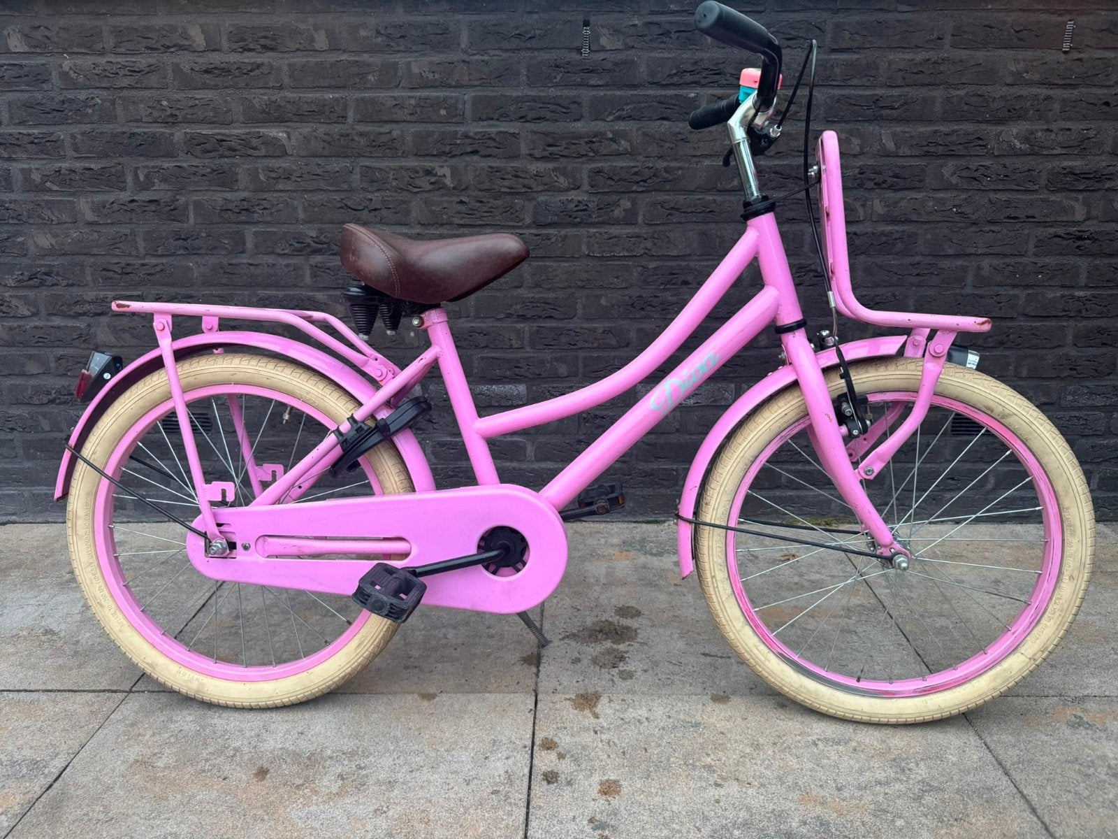 Kinderfiets, meisjesfiets, Spirit Diva, 20 inch, roze, Fietsen en Brommers, Ophalen, Gebruikt, 20 inch