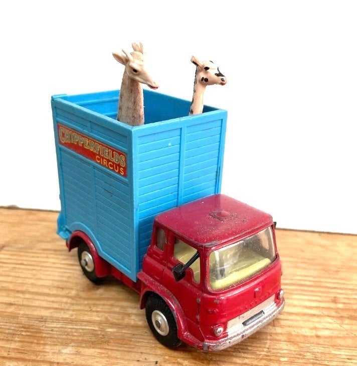 Vintage Chipperfields Circus vrachtwagen met giraffen, Antiek en Kunst, Ophalen of Verzenden