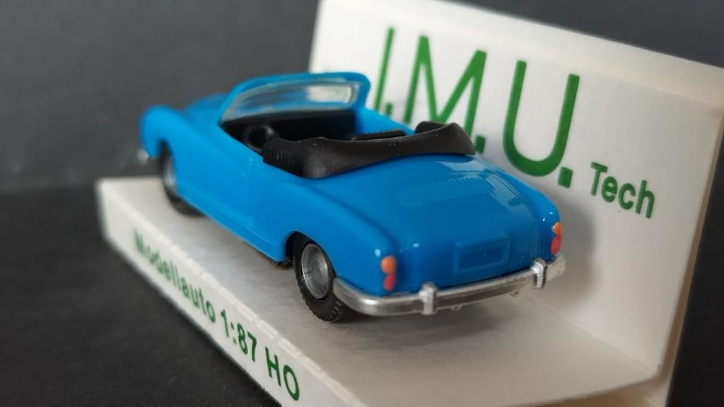 Volkswagen VW Karmann Ghia Blauw 1:87 Imu Pol, Auto, Verzenden, ., Nieuw