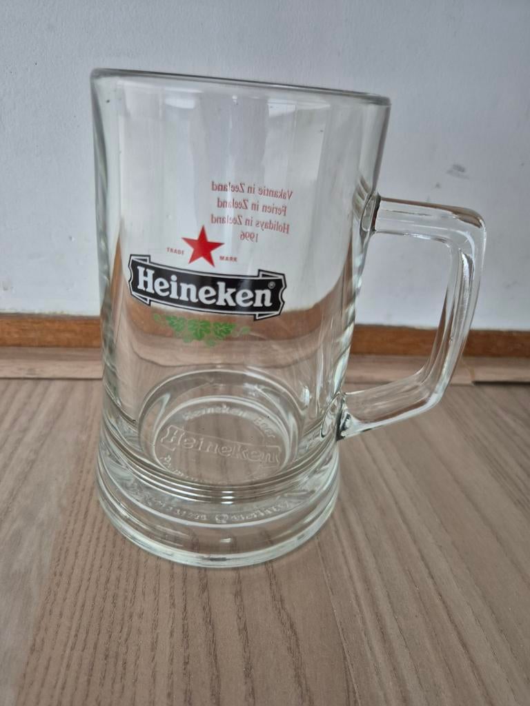 Heineken bierpul uit 1996 - Vakantie in Zeeland, Ophalen, Gebruikt, Pul(len), Heineken