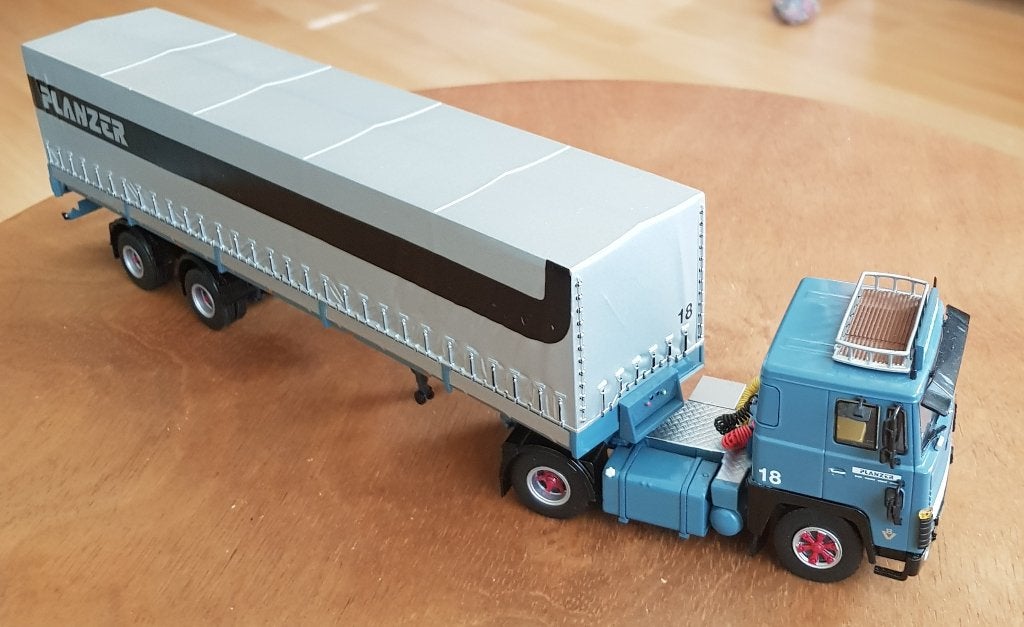 TEKNO SCANIA 140 PLANZER (OF RUILEN VOLVO F12 ARNE JENSENN, Verzenden, Nieuw, Bus of Vrachtwagen, Tekno