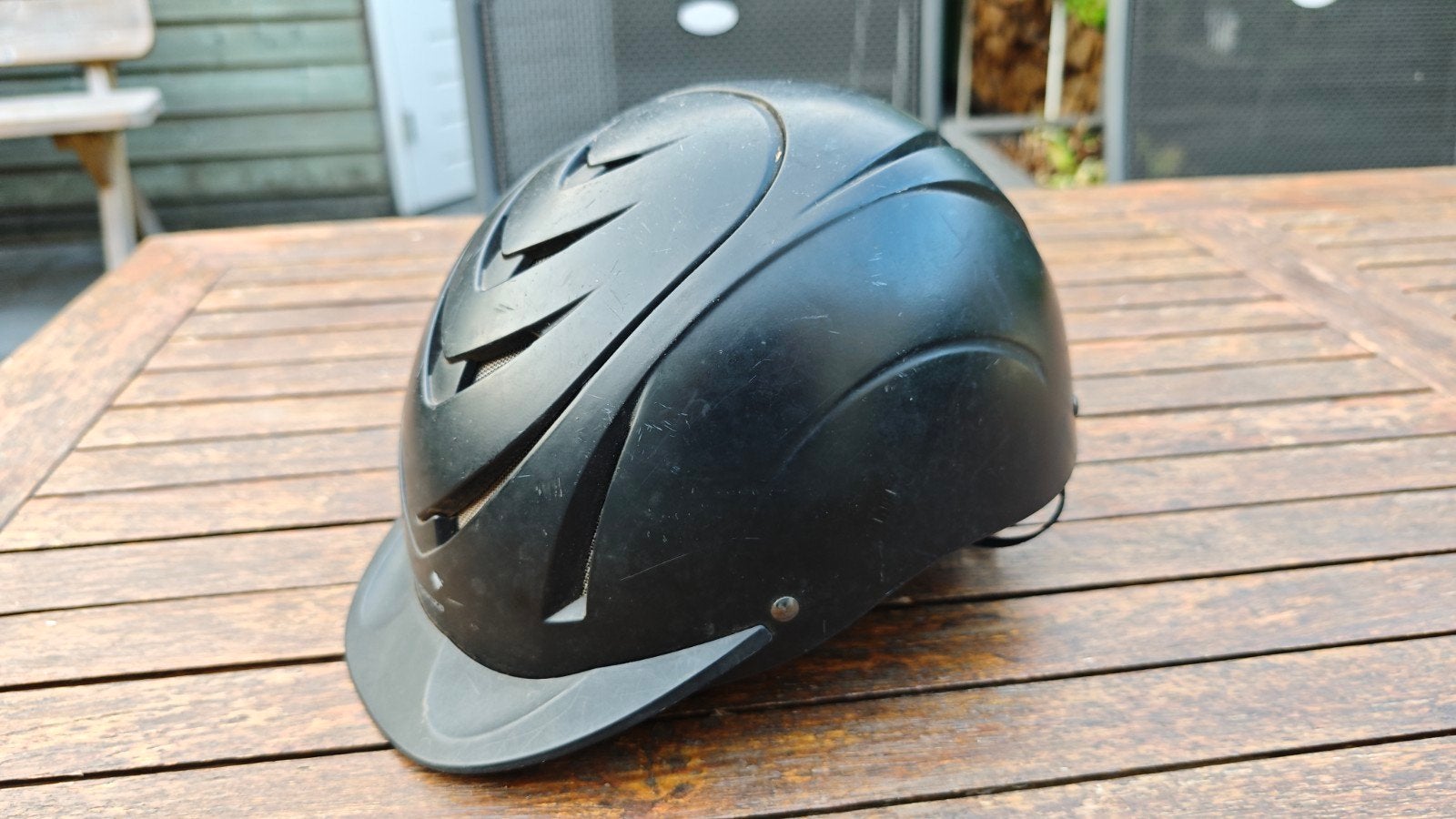 Paardrij cap Fouganza maat M, Dieren en Toebehoren, Paardrijkleding, Gebruikt, Fouganza, Ophalen of Verzenden, Rijhelm/cap