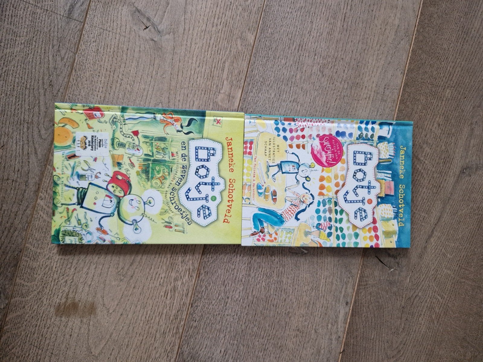 Botje en de zeven schroefjes + Botje, Boeken, Ophalen, Zo goed als nieuw, Janneke Schotveld, Fictie algemeen