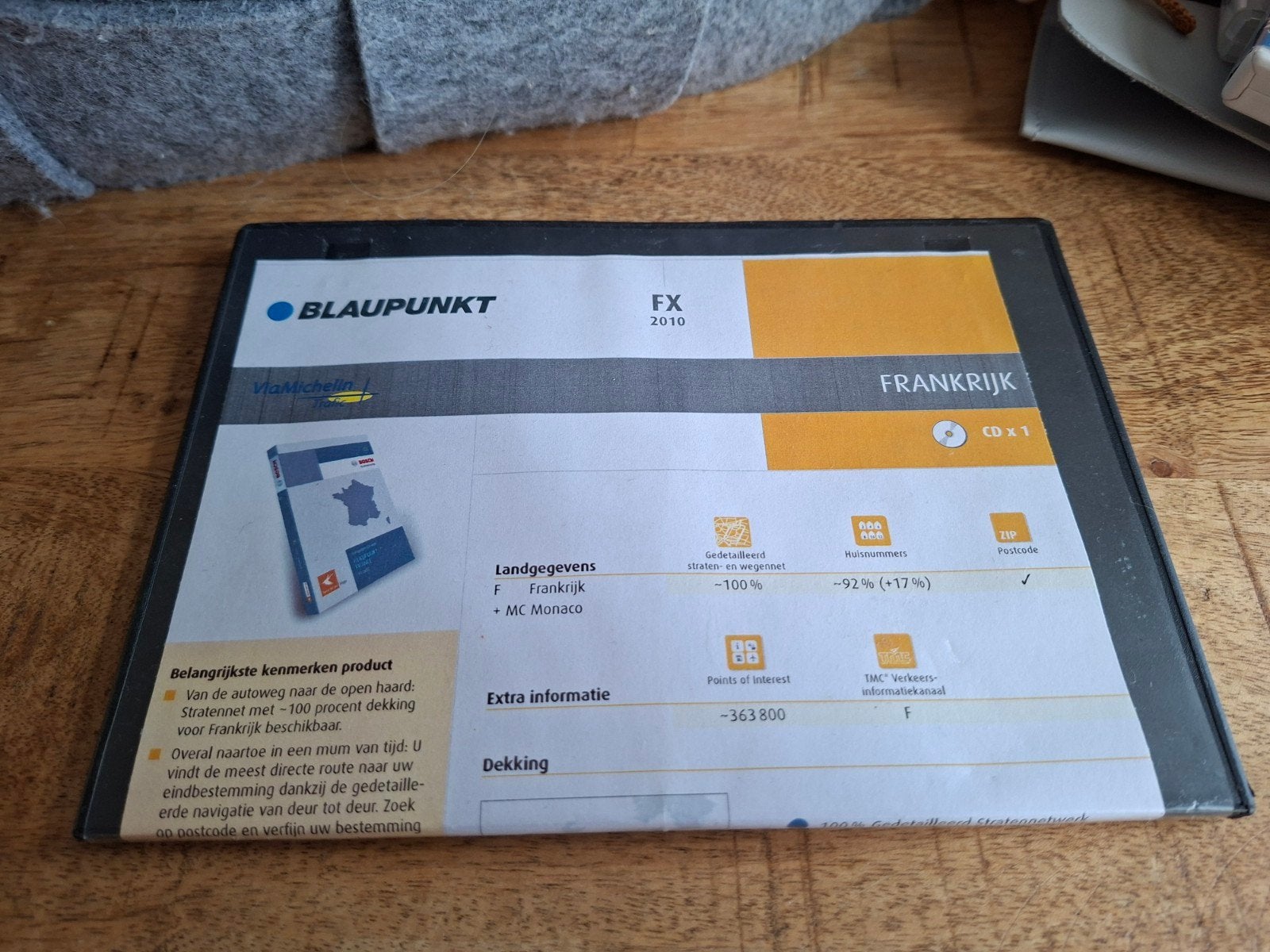 Blaupunkt FX 2010 Navigatie CD Frankrijk, Auto diversen, Ophalen of Verzenden, Gebruikt