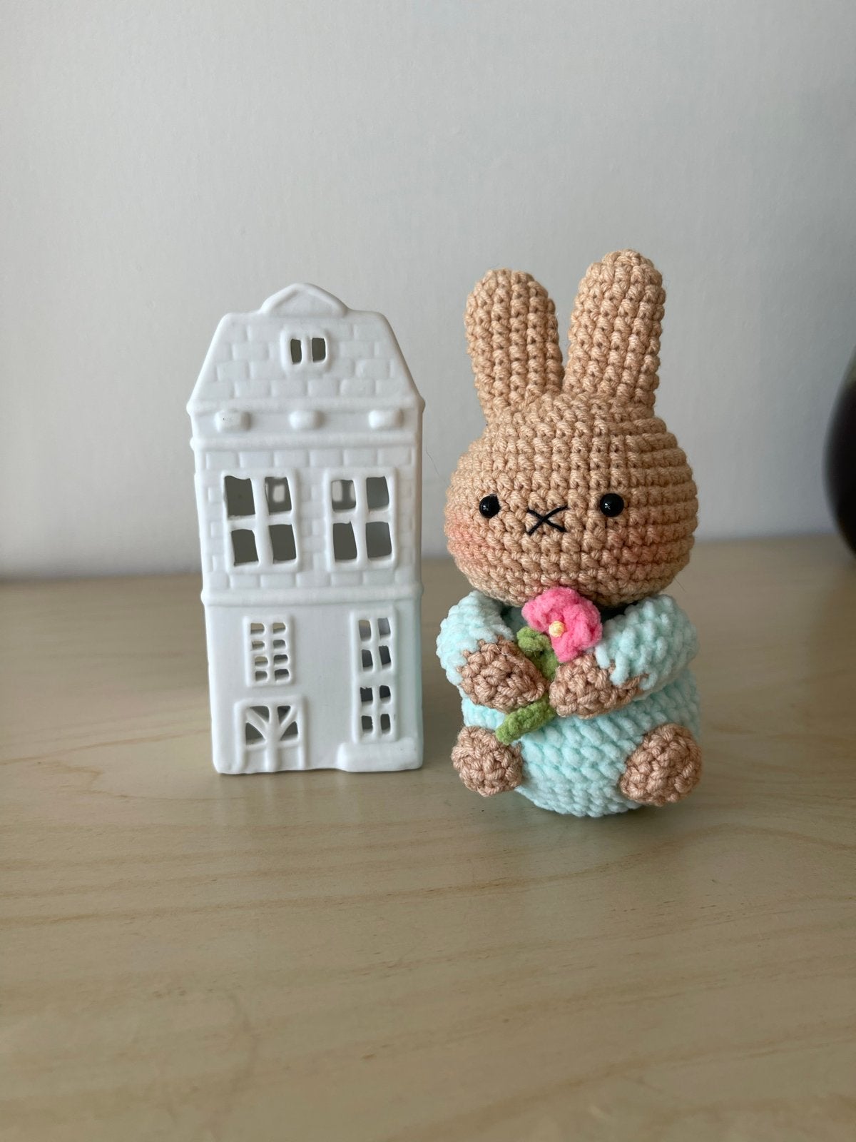 Nieuwe gehaakte Nijntje knuffel van katoen, Handgemaakt, Nijntje, Ophalen of Verzenden, Konijn