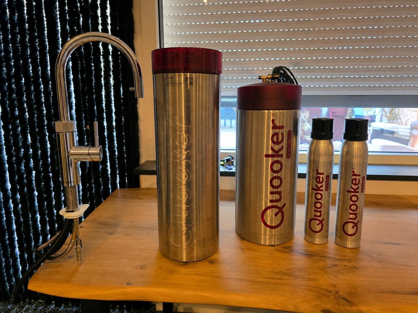 Quooker Flex RVS + Combi+ boiler + CUBE + 2 CO² flessen, Ophalen, Overige typen, Zilver, Zo goed als nieuw