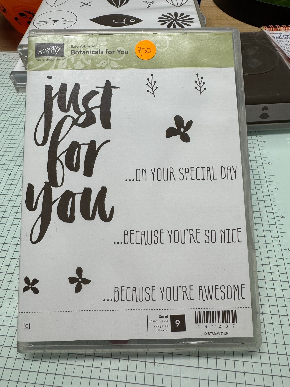 Stampin' Up! Stempelsets - Diverse Thema's, Meerkleurig, Zo goed als nieuw, Rubber, Overige merken