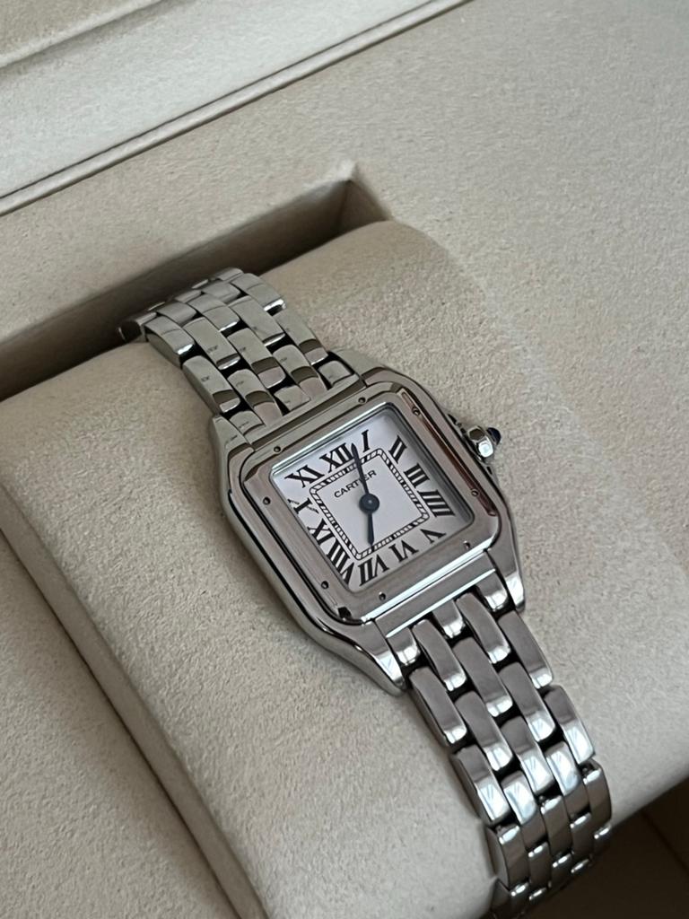 Cartier Panthère Horloge - Zo goed als nieuw, Overige merken, Staal, Polshorloge, Ophalen of Verzenden