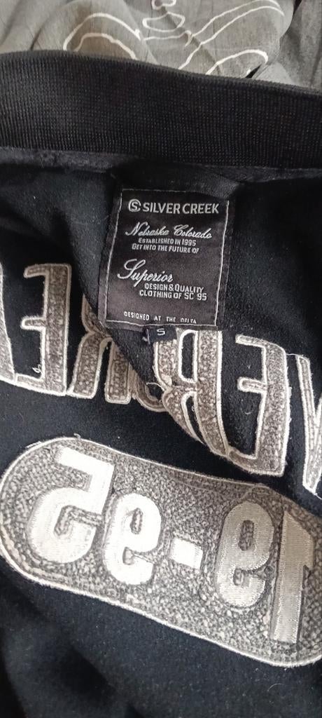 Silver Creek Varsity Jas - Zwart met Witte Details, Zwart, Ophalen of Verzenden, Zo goed als nieuw, Silver Creek