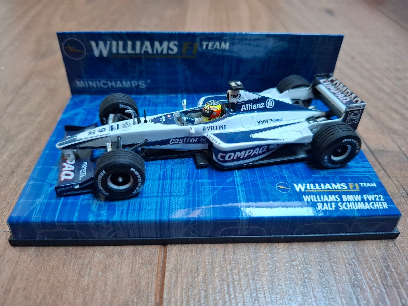 Minichamps Williams BMW FW22 Ralf Schumacher 1:43, Hobby en Vrije tijd, Ophalen of Verzenden, Zo goed als nieuw, Auto, MiniChamps
