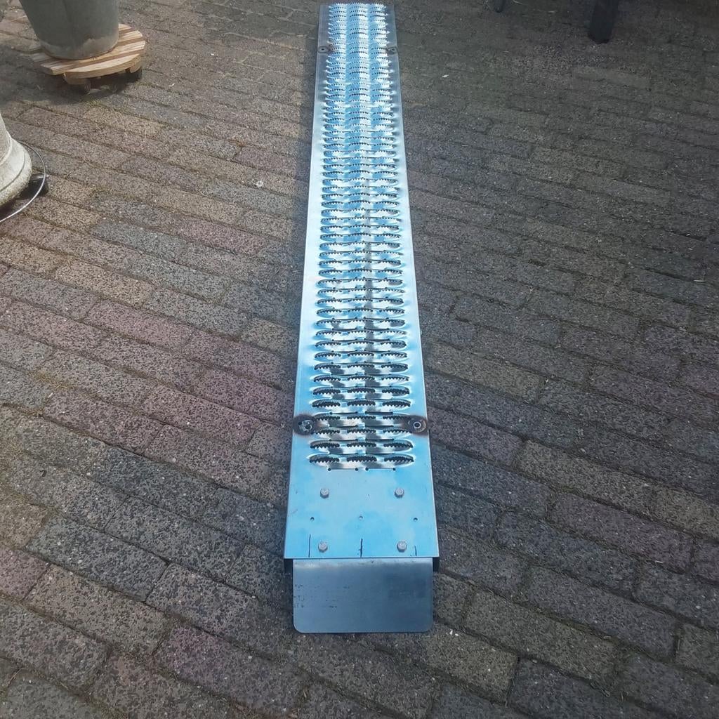 Stevige ijzeren oprijplaat - 190x22x6 cm, Ophalen
