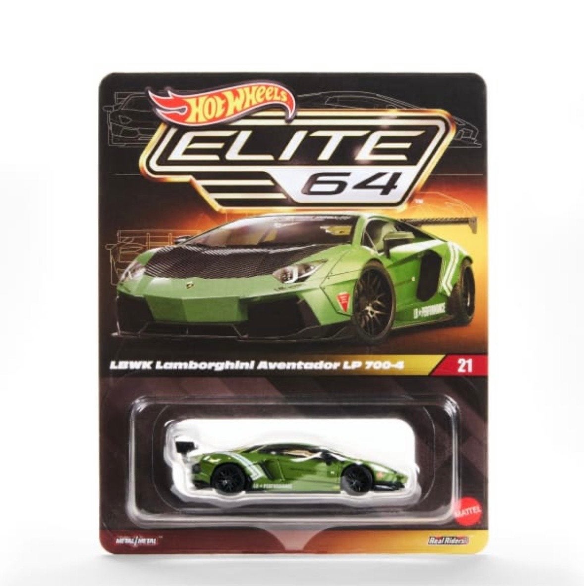 Hot Wheels Elite 64 LBWK Lamborghini Aventador LP 700-4, Ophalen of Verzenden, Nieuw, Auto