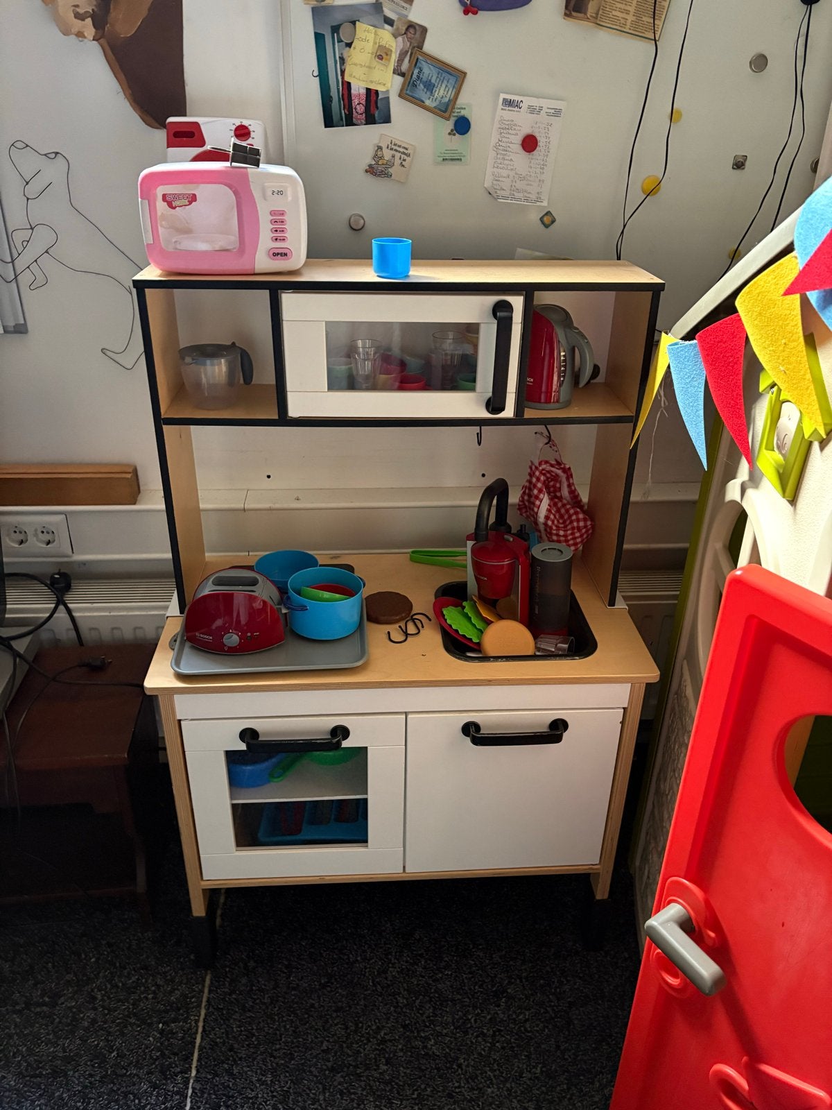 Houten Speelkeuken met Accessoires, Ophalen, Gebruikt, Jongen of Meisje