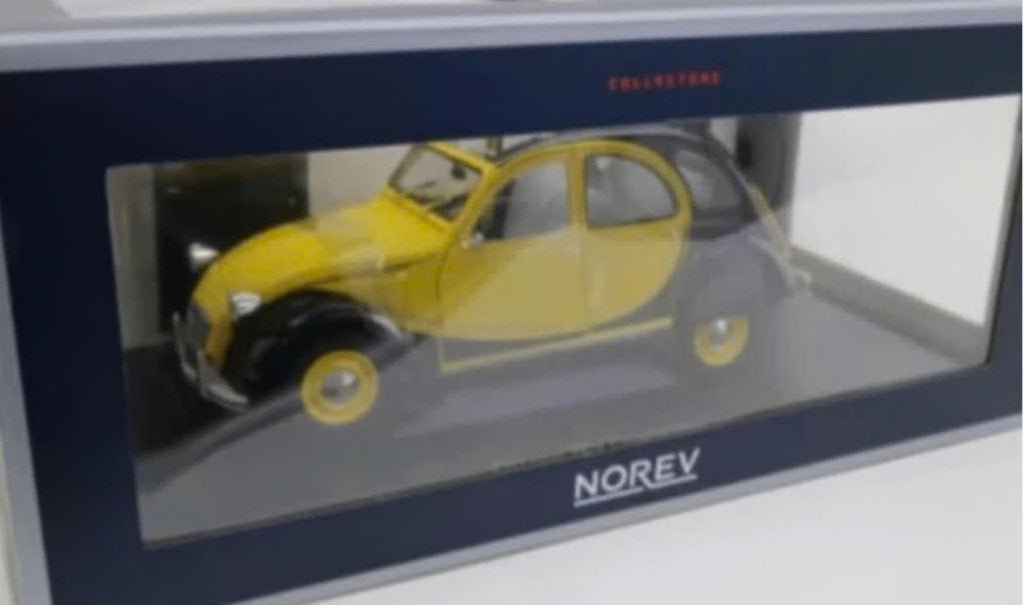 Citroen 2CV Charleston '82 Geel/Zwart 1/18 NOREV ref: 181493, Hobby en Vrije tijd, Modelauto's | 1:18, Verzenden, Nieuw, Auto