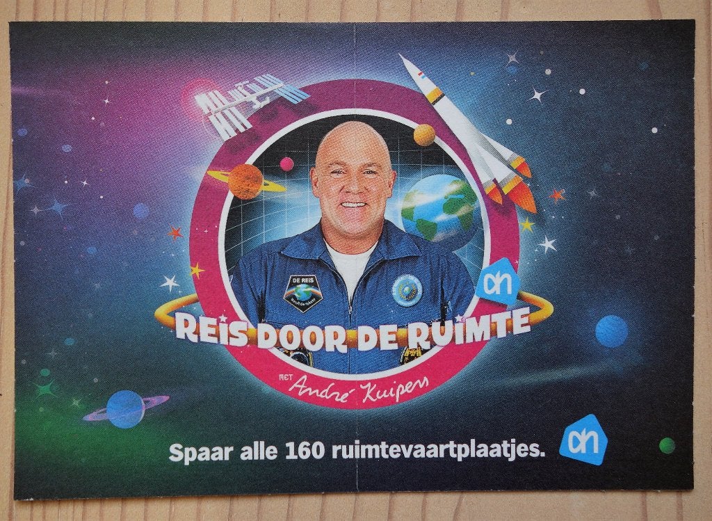 André Kuipers: Reis door de ruimte - plaatjes, Albert Heijn, Verzamelen, Albert Heijn, Verzenden