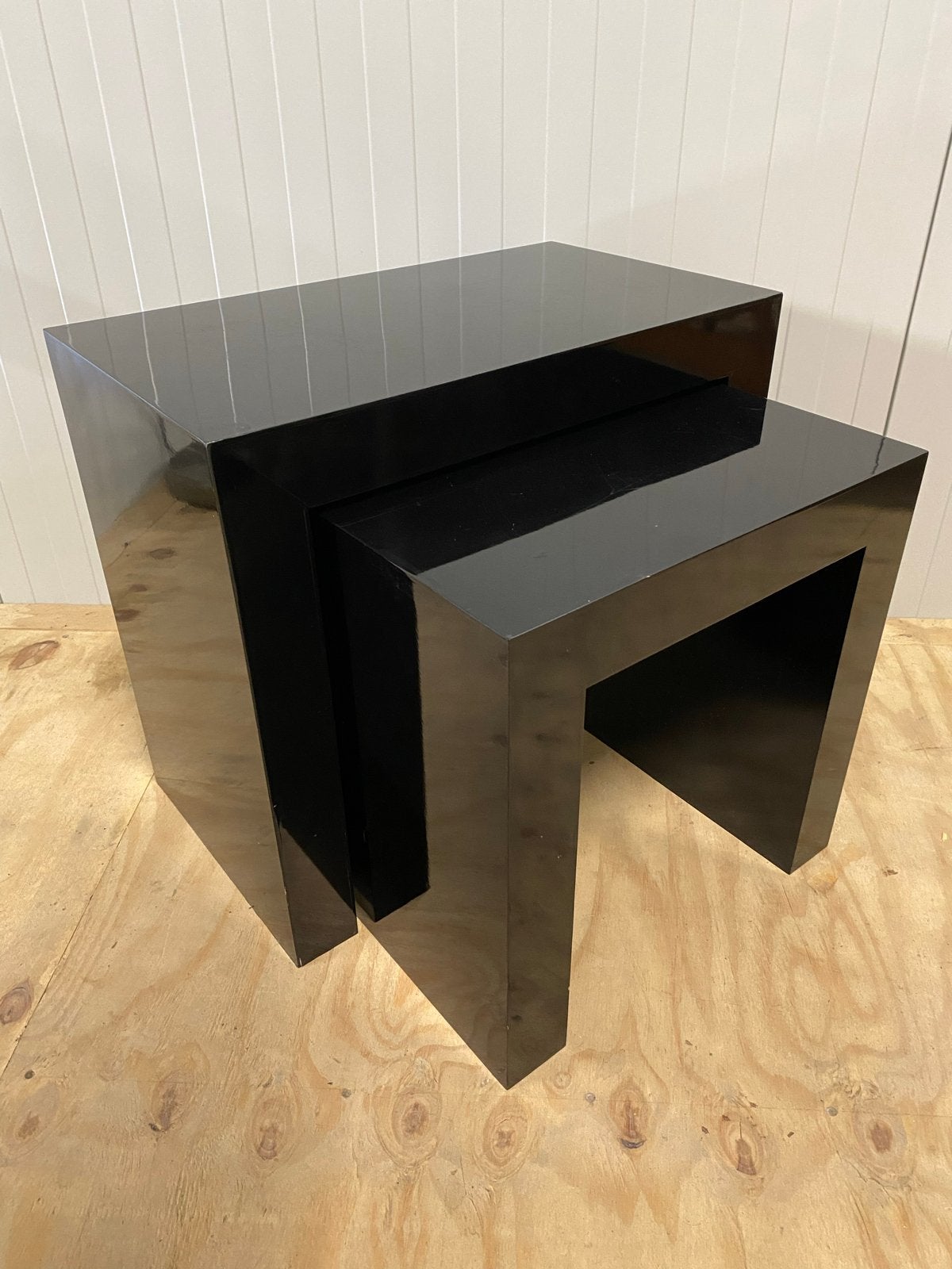 Nesting Bijzettafels Set, Overige materialen, Gebruikt, 55 tot 75 cm, Rechthoekig