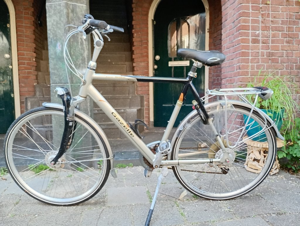 Gazelle herenfiets, Ophalen, Gebruikt, Versnellingen, 57 tot 61 cm