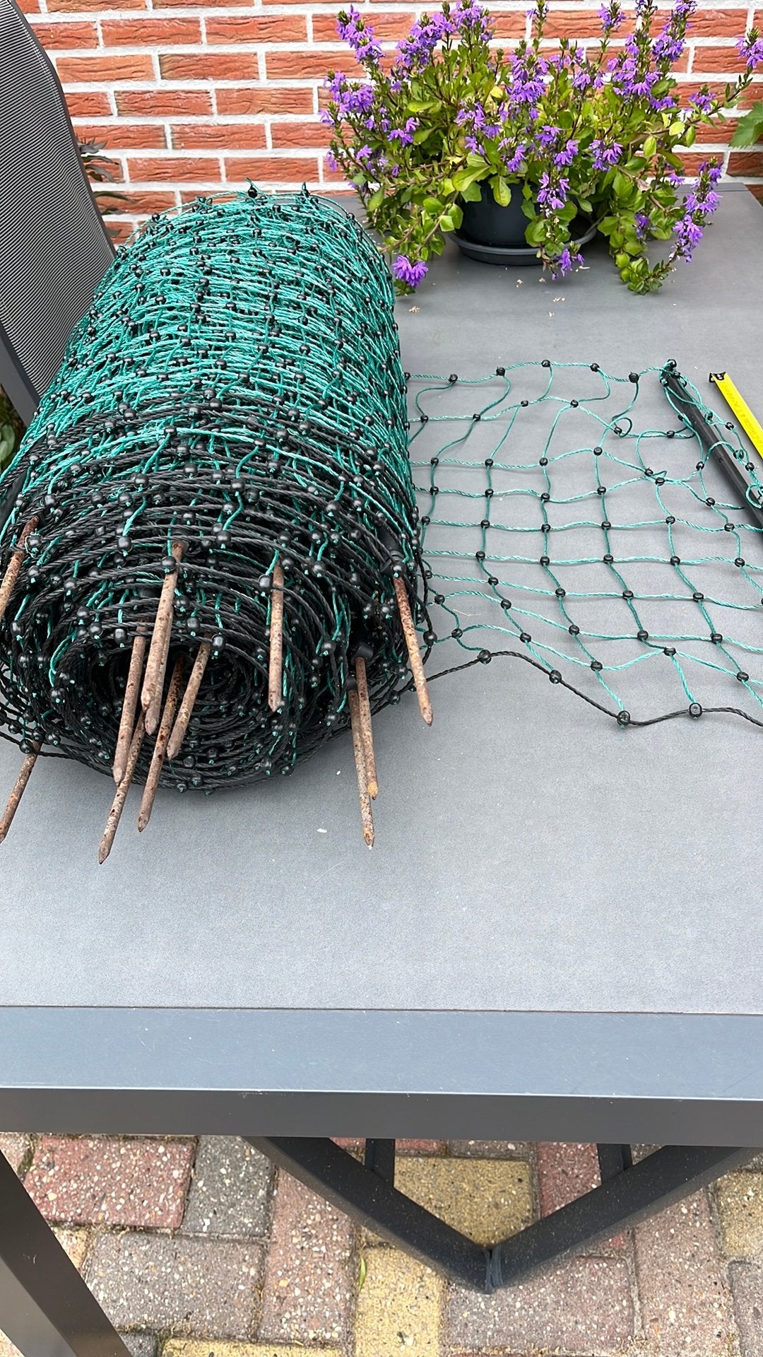 mooi afzetgaas 40 m lang en 60 cm hoog, Ophalen, Zo goed als nieuw, 20 meter of meer