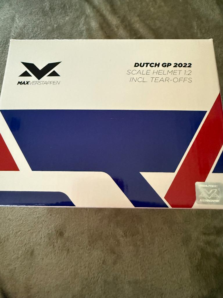 Max Verstappen 1:2 Helm Dutch GP 2022, Verzamelen, Ophalen, Nieuw, Formule 1