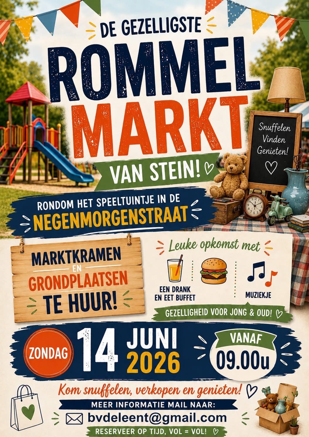 Rommelmarkt Stein 14 Juni, Ophalen, Zo goed als nieuw