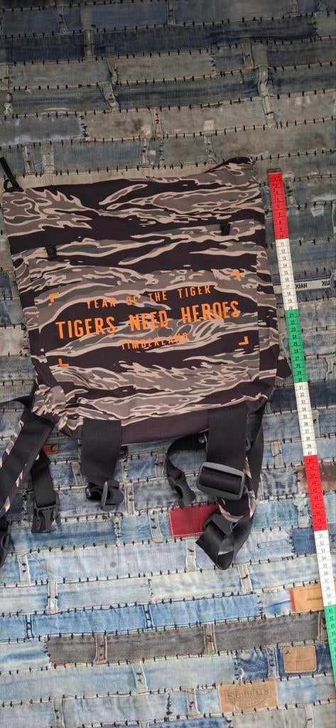 Rugtas van het merk Timberland met camouflageprint /army, Verzenden, Nieuw, Timberland