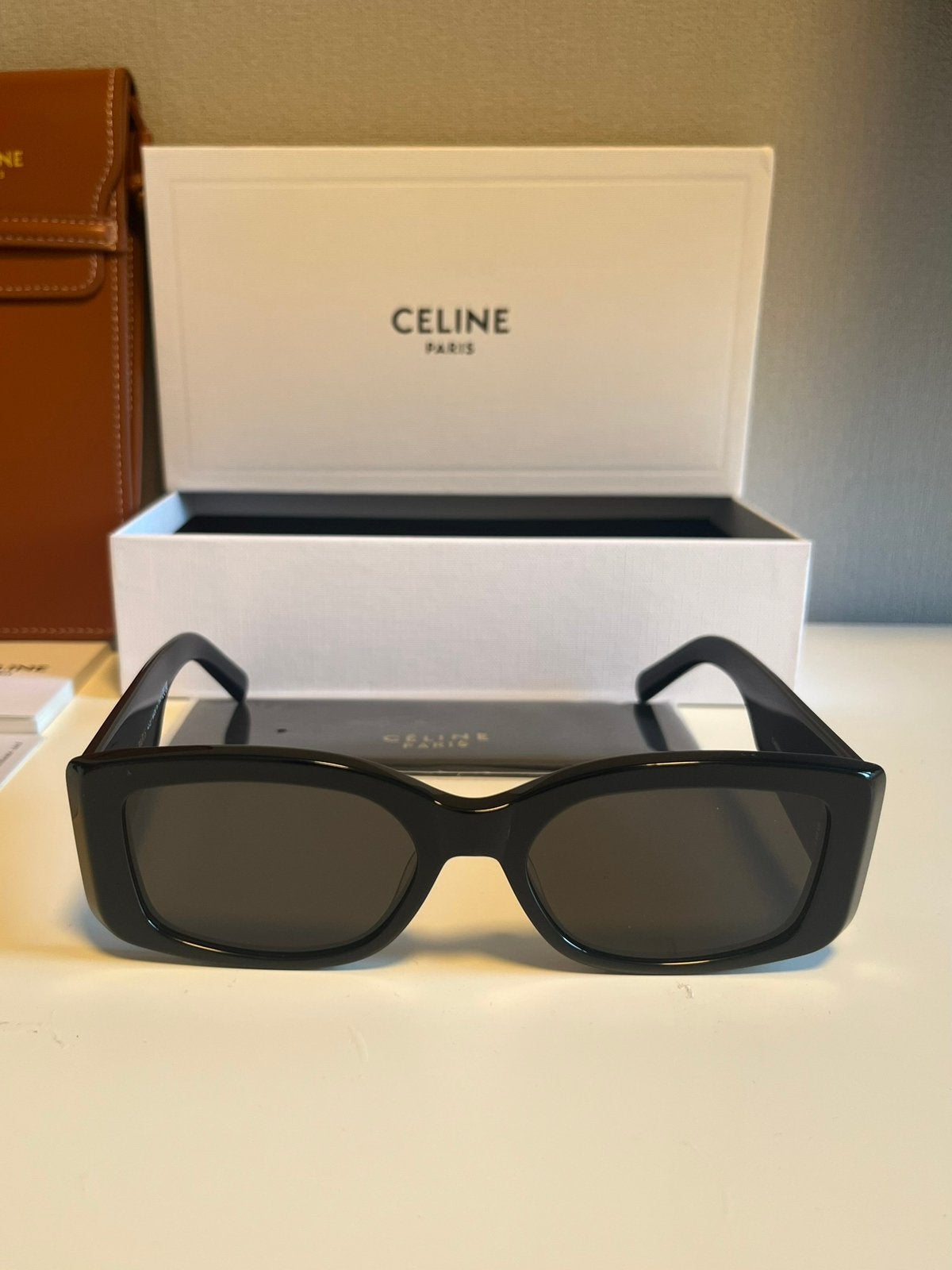Celine zonnebril, Overige merken, Zonnebril, Zwart, Nieuw