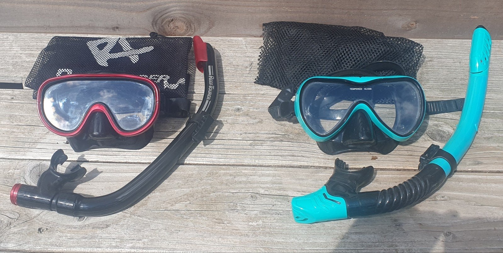 Duikbril en snorkel set - 2 stuks, Watersport en Boten, Ophalen of Verzenden, Gebruikt, Duikbril of Snorkel