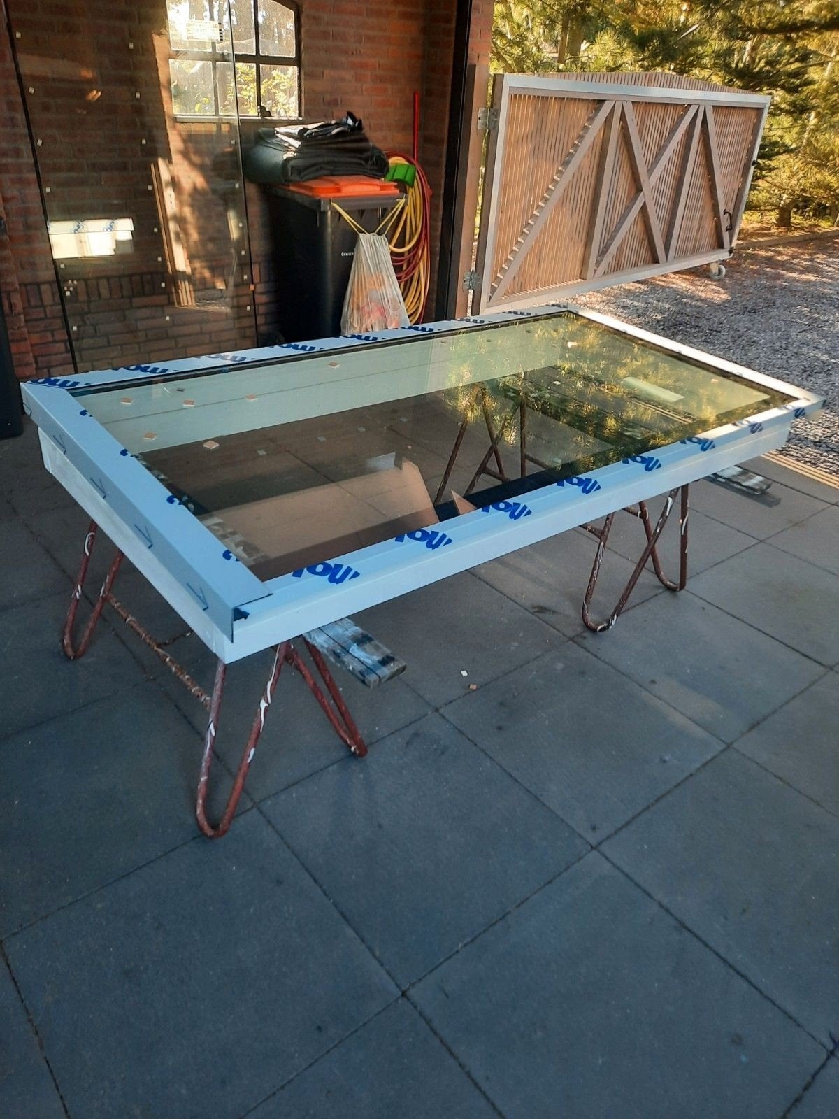 Lichtstraat 2500x900 Meranti HR++ Veiligheidsglas Antraciet, Doe-het-zelf en Verbouw, Ophalen