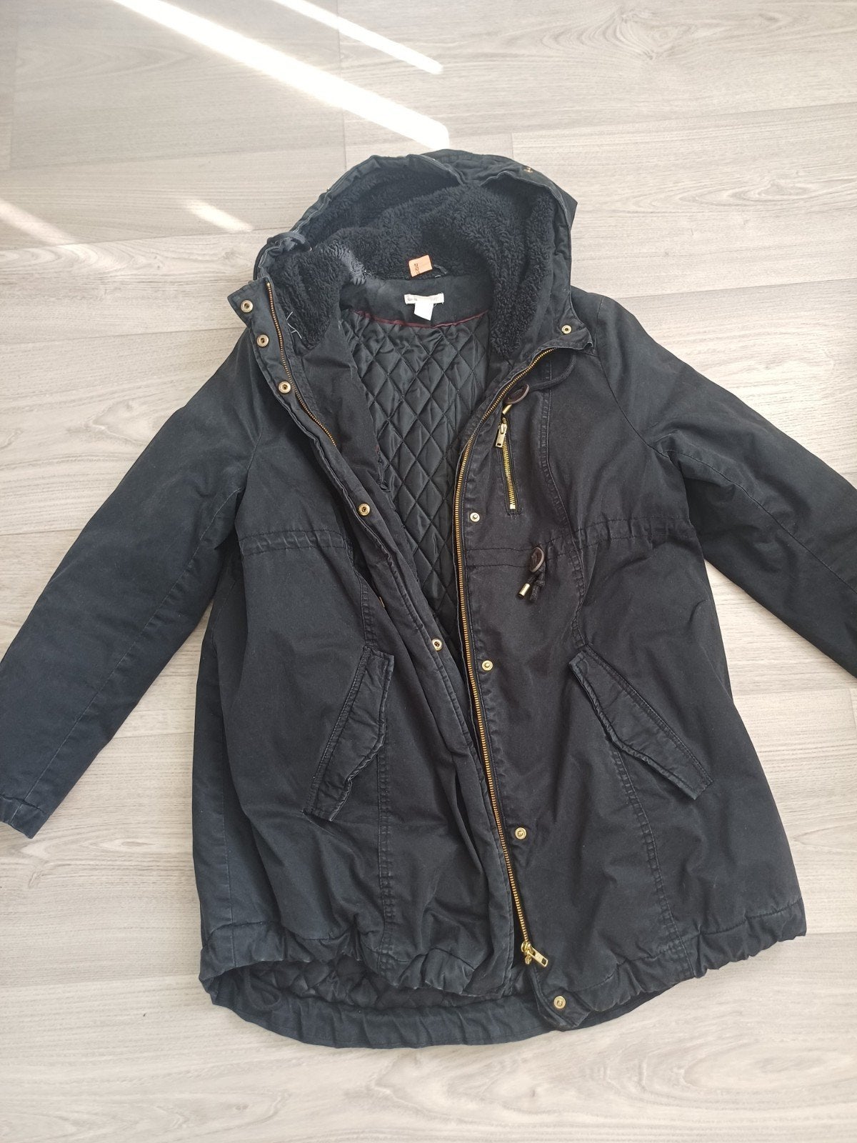 H&M Mama Winterjas Positiekleding Zwart Maat L, Kleding | Dames, Zwart, Maat 42/44 (L), Ophalen of Verzenden, H&M Mama