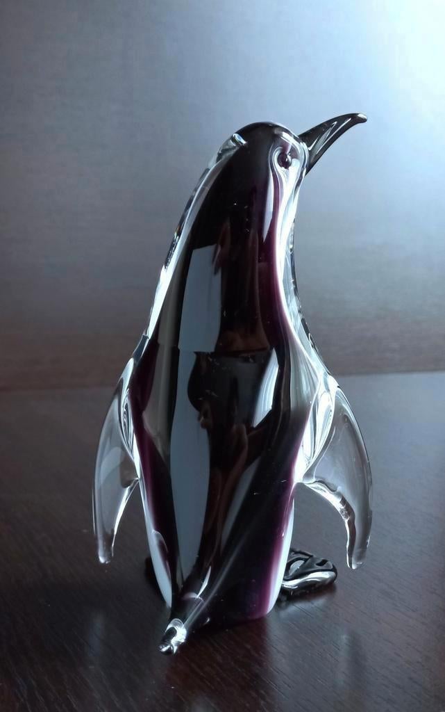 Vintage Penguin in Murano glass | sculpture, Antiek en Kunst, Ophalen of Verzenden