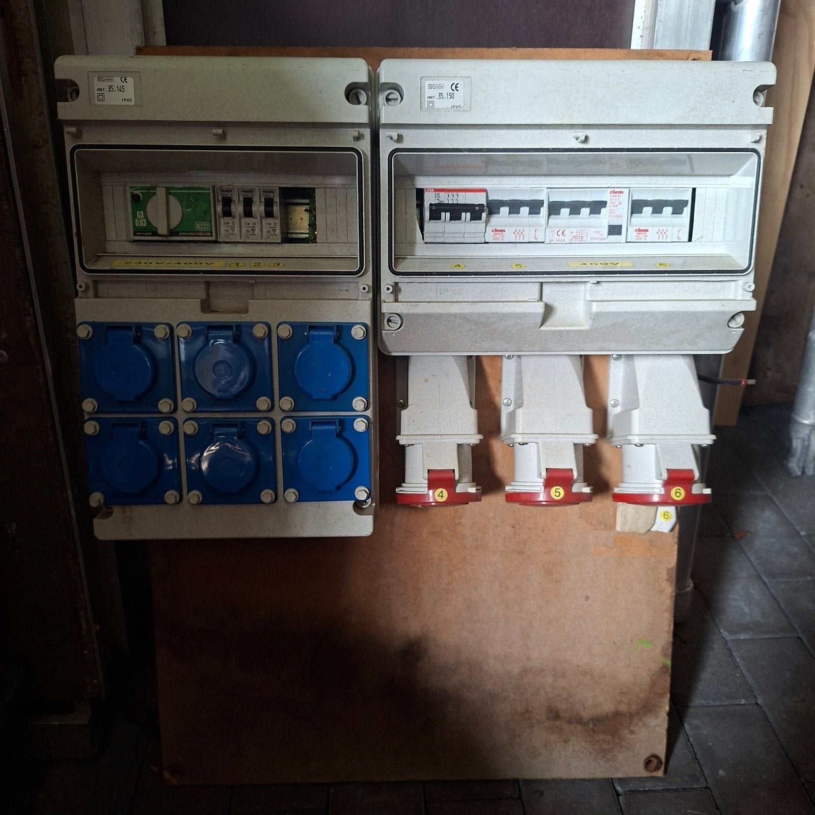 Stroomkast / Verdeelkast met aardlekschakelaar en zekeringen, Ophalen of Verzenden, Gebruikt, Overige typen