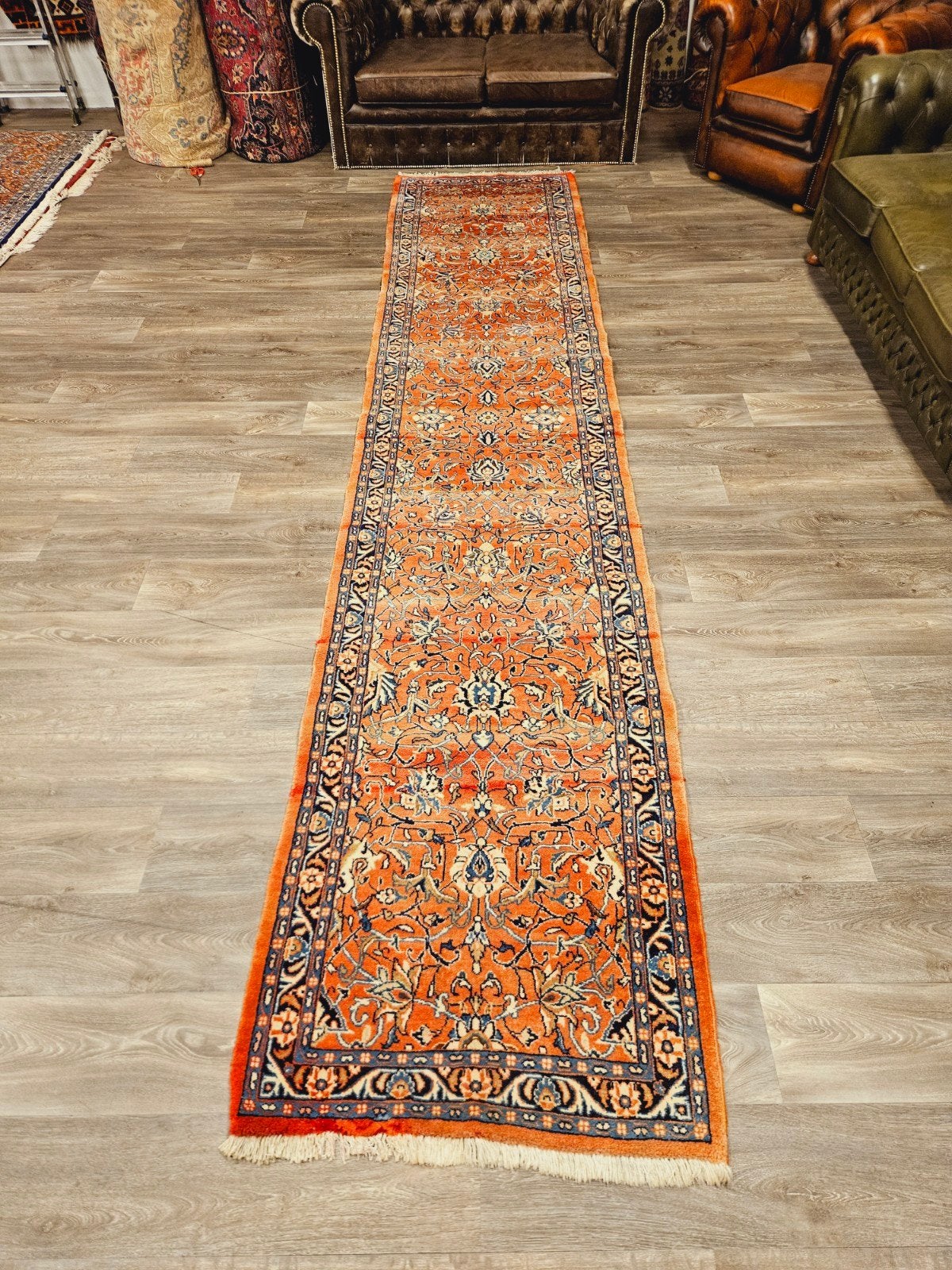 Perzisch Handgeknoopte Loper. Prachtige kleuren en patronen!, Verzenden, Perzisch, 200 cm of meer, 50 tot 100 cm