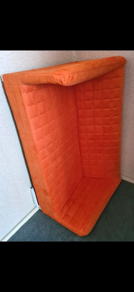 Oranje Ikea bankje, Ophalen, Gebruikt, Tweepersoons, 75 tot 100 cm