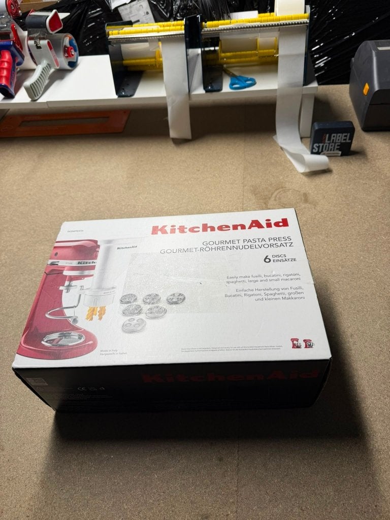 Kitchenaid 5KSMPEXTA - Pastasnijder kit | DC10628, Witgoed en Apparatuur, KitchenAid Europa Inc, 4 liter of meer, Contact.webshop@kitchenaid.com
