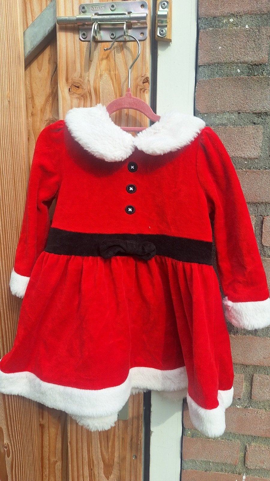 C&A Kerstjurk Maat 80 - Perfect voor de Feestdagen!, Ophalen, Zo goed als nieuw, C&A, Meisje