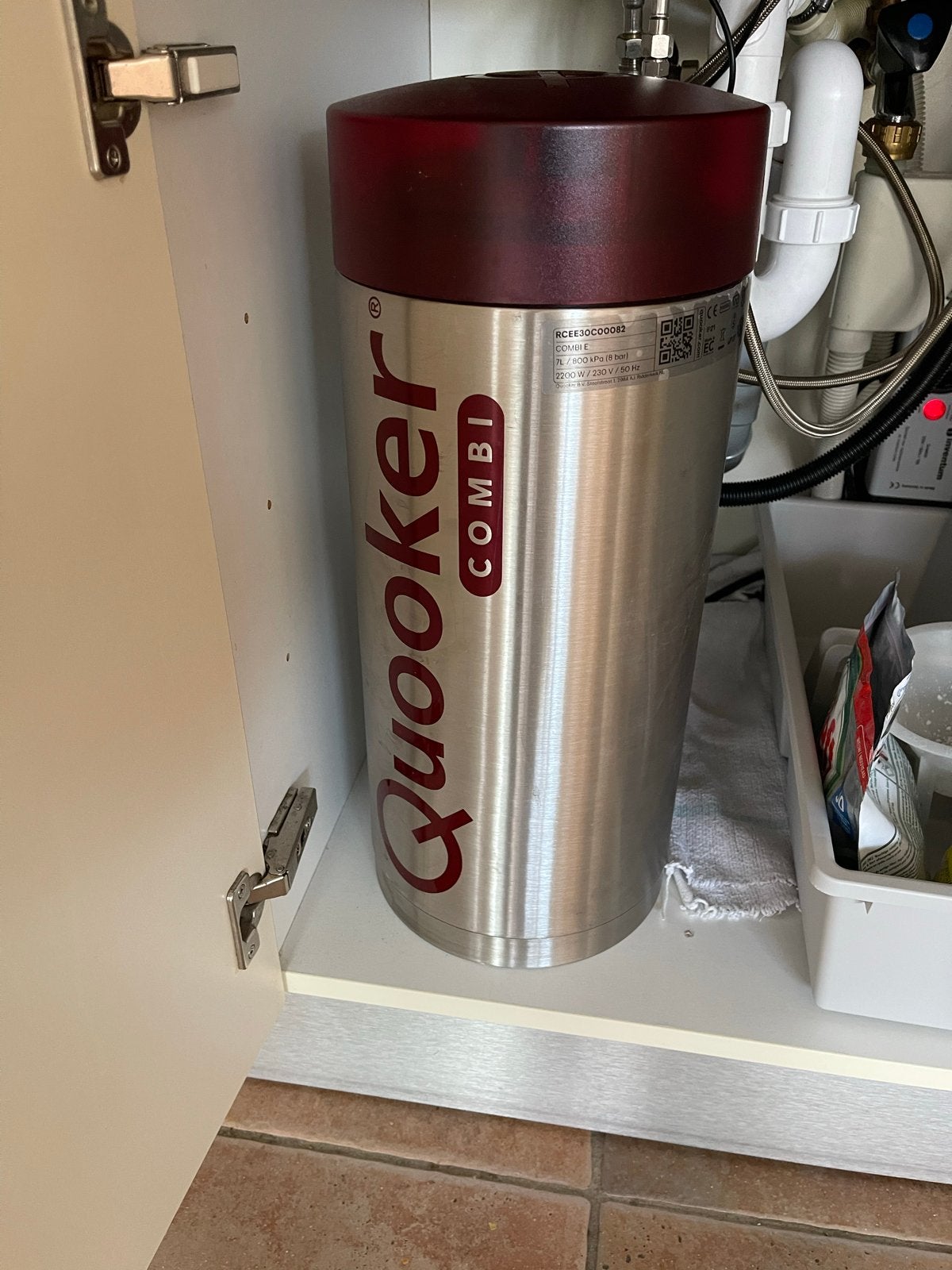 Quooker Combi boiler 7 liter - Zo goed als nieuw, 4 liter of meer, Ophalen, Zo goed als nieuw