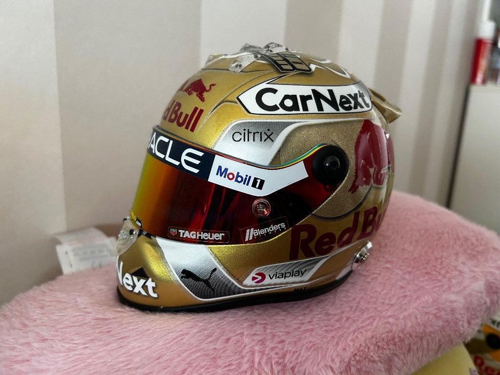 Helm verstappen 1/2, Ophalen of Verzenden, Zo goed als nieuw, Formule 1