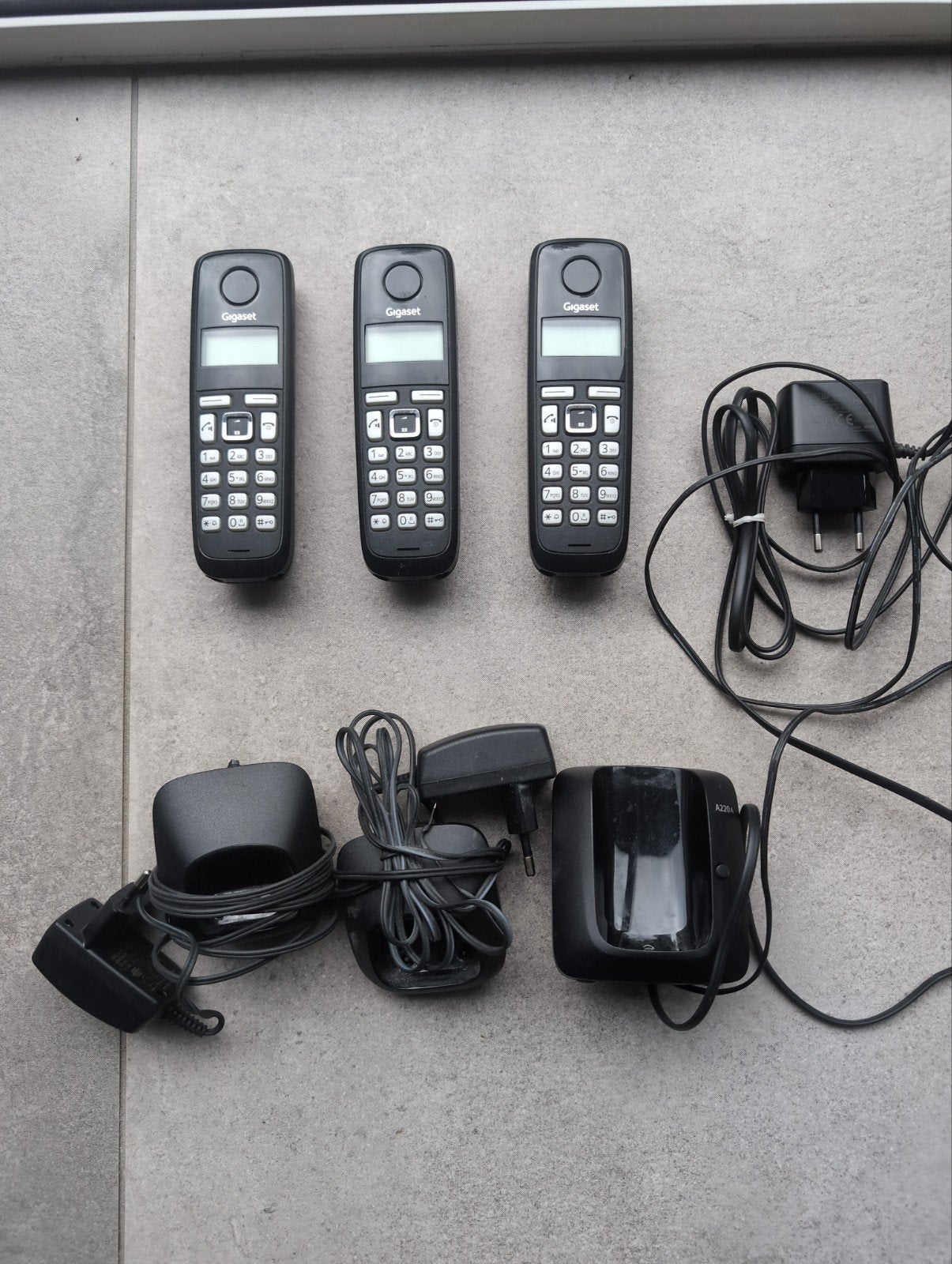 Siemens Gigaset A220 DECT telefoonset (3 handsets), Ophalen, Gebruikt, 3 handsets