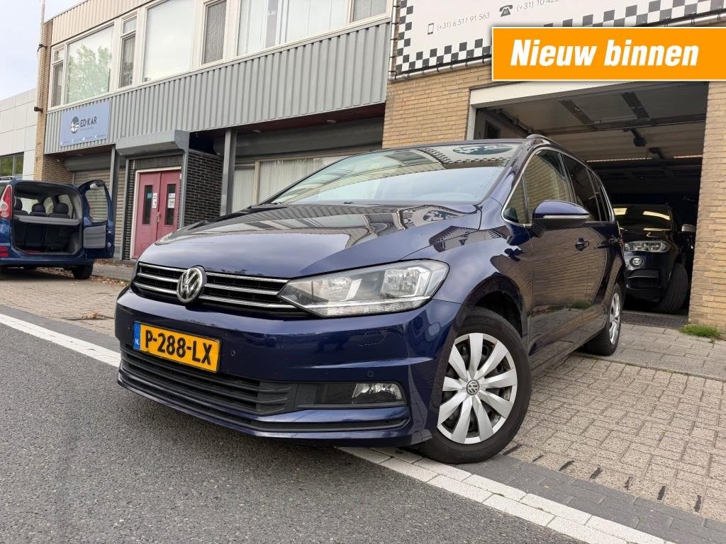 Volkswagen TOURAN 1.6 TDI SCR Comfortline Edition 7p ACC ECC, Automaat, Gebruikt, 4 cilinders, Blauw