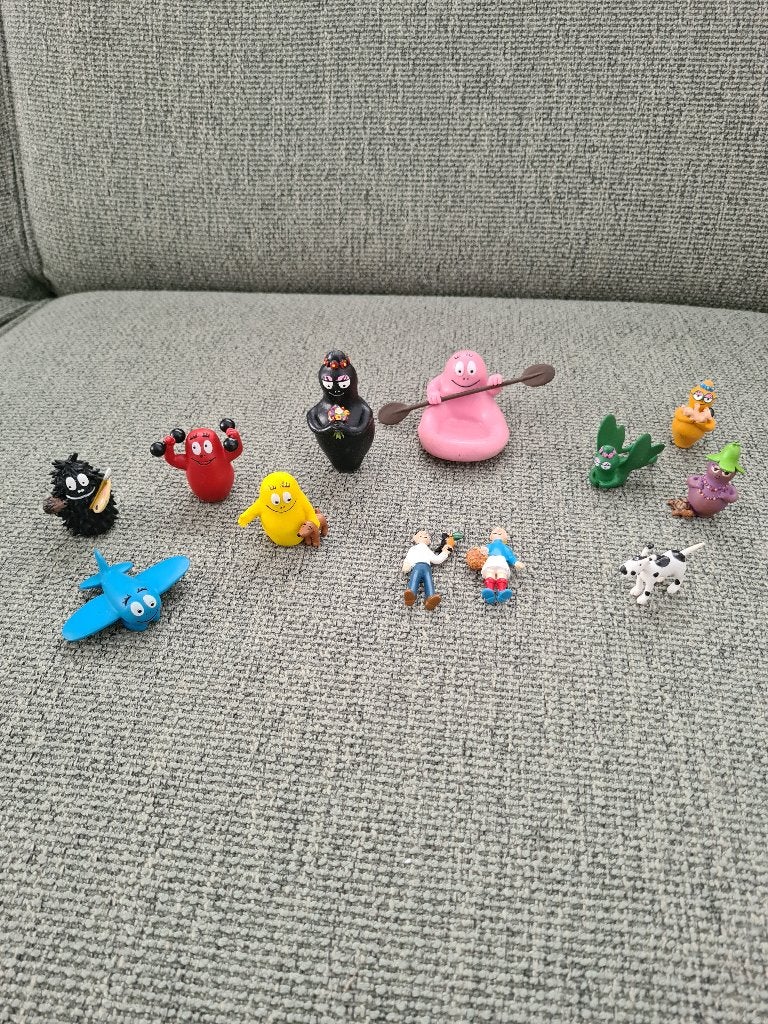 Barbapapa plastoy poppetjes compleet, Plastoy, Gebruikt, Ophalen of Verzenden, Nvt